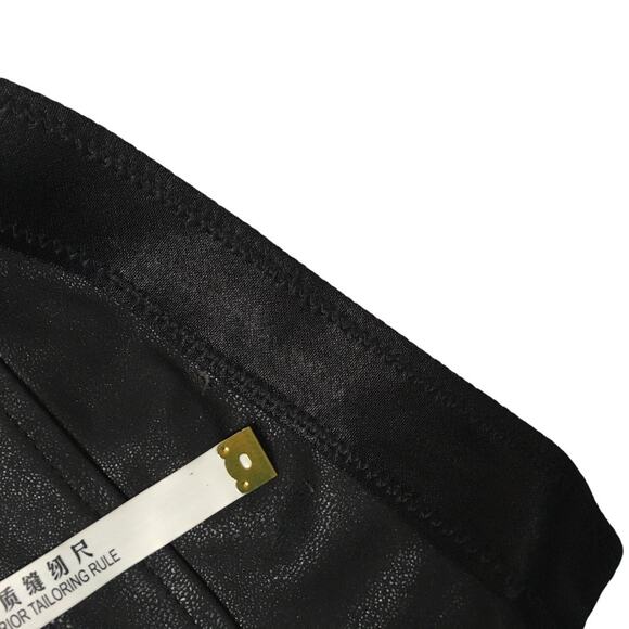 BlankNYC Leggings Happy Hour Black Texture Faux Leather Pull On Pants Women's 27 - Picture 13 of 16